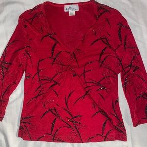 Self Esteem Red Blouse